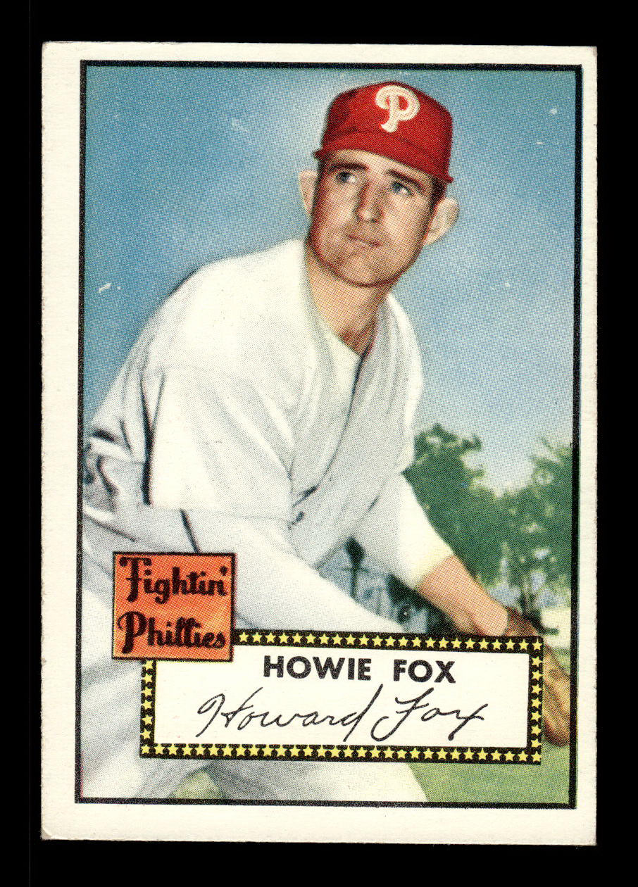 1952 Topps #209 Howie Fox Philadelphia Phillies Crease Free EX HOF-10006934