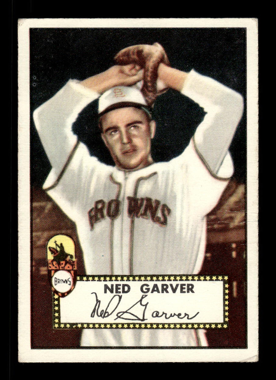 1952 Topps #212 Ned Garver St. Louis Browns Crease Free EX HOF-10006937