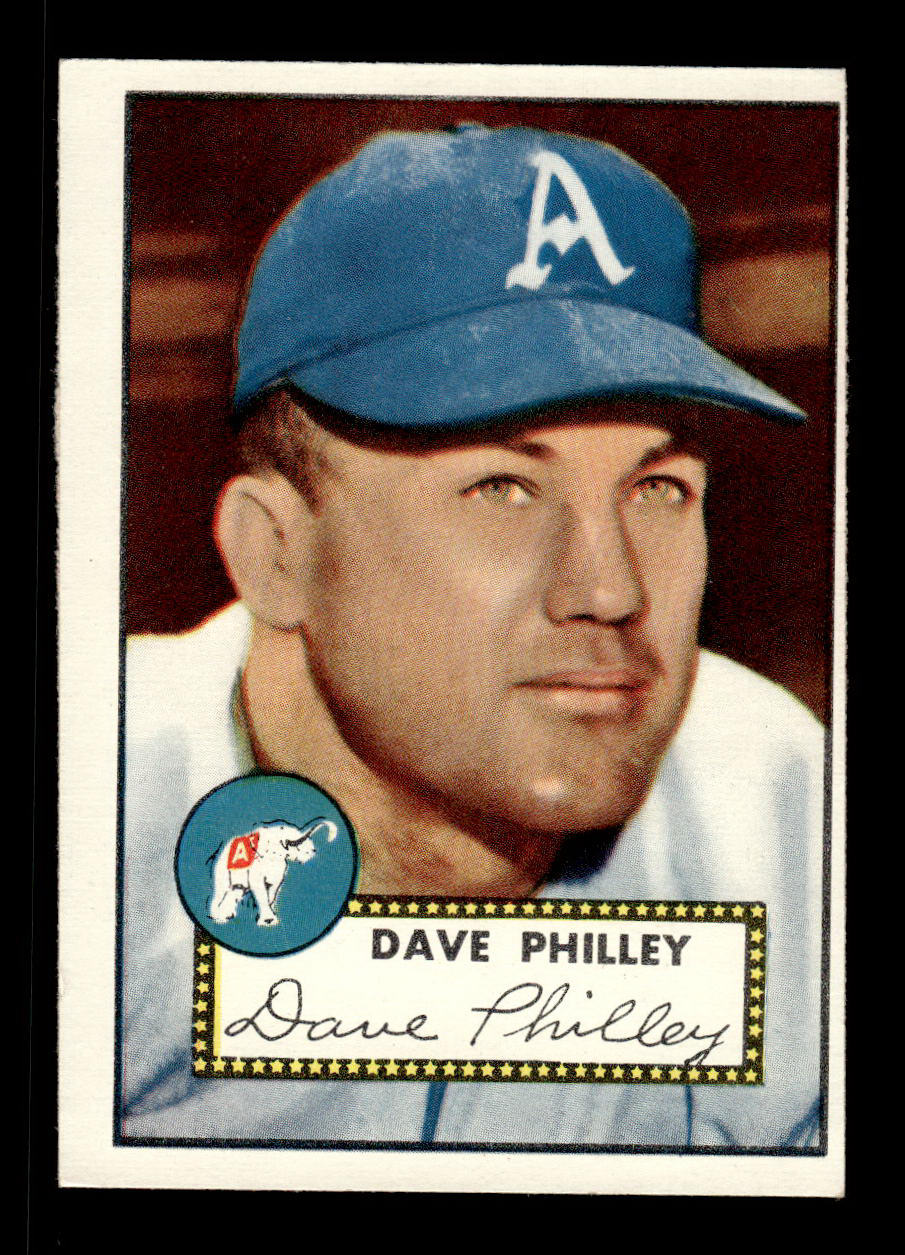 1952 Topps #226 Dave Philley Philadelphia Athletics Crease Free EX HOF-10006951