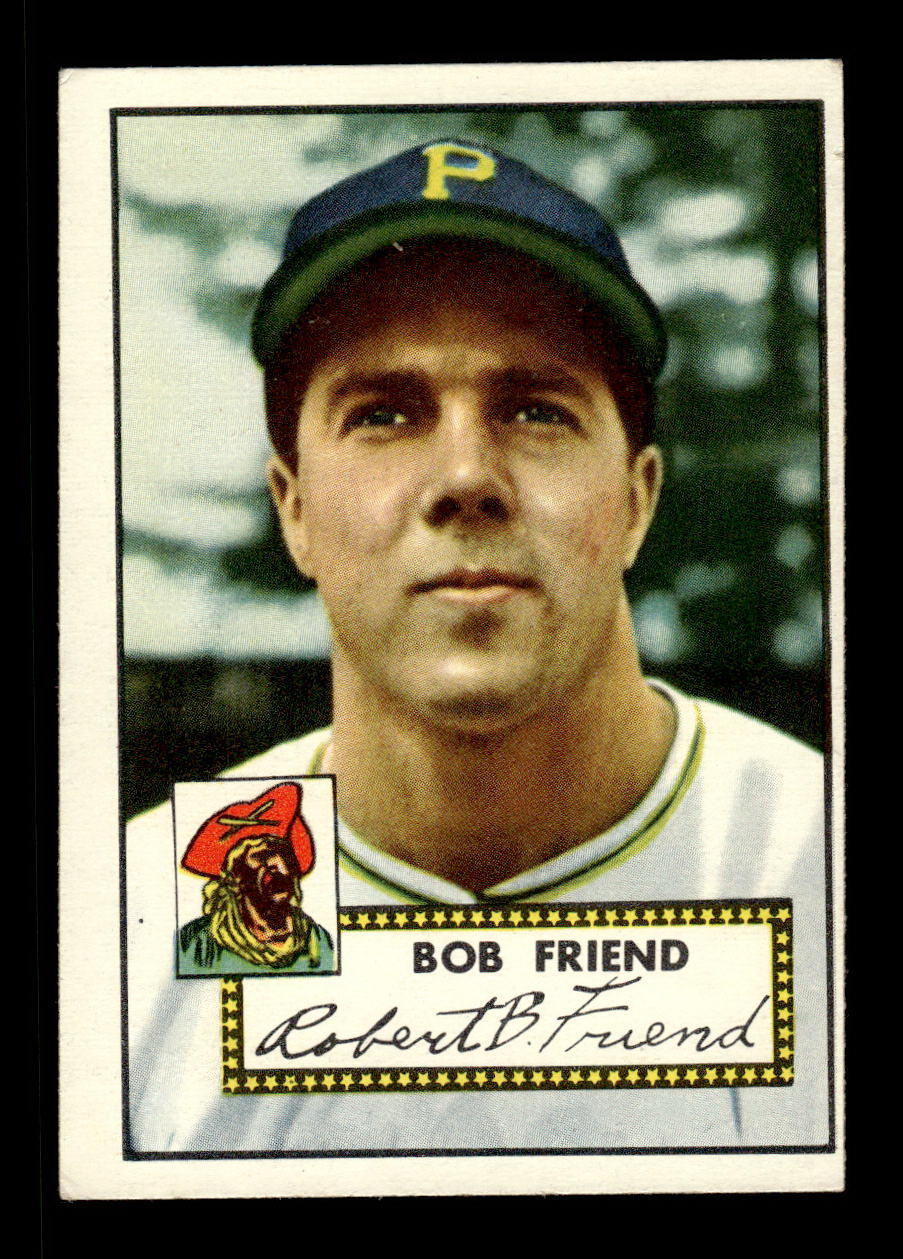 1952 Topps #233 Bob Friend Pittsburgh Pirates Crease Free EX HOF-10006958