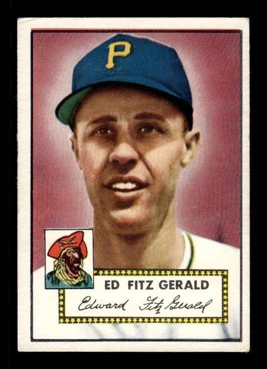 1952 Topps #236 Ed FitzGerald Pittsburgh Pirates Crease Free EXMT HOF-10006961