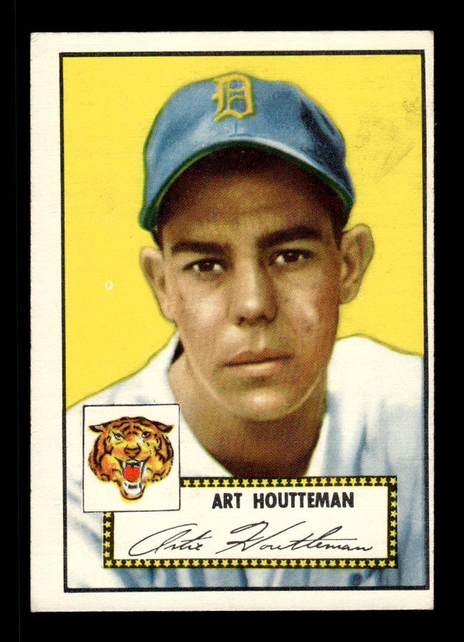 1952 Topps #238 Art Houtteman Detroit Tigers Crease Free EX HOF-10006962