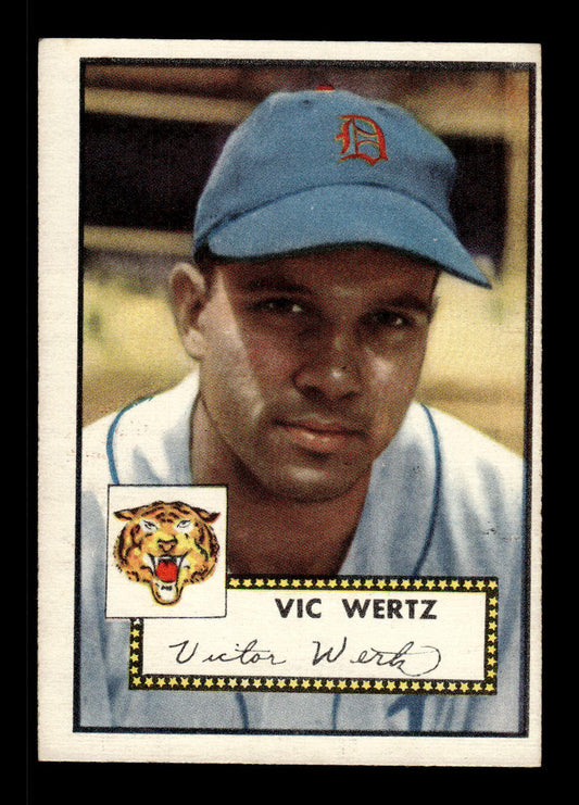 1952 Topps #244 Vic Wertz Detroit Tigers Crease Free EX HOF-10006968