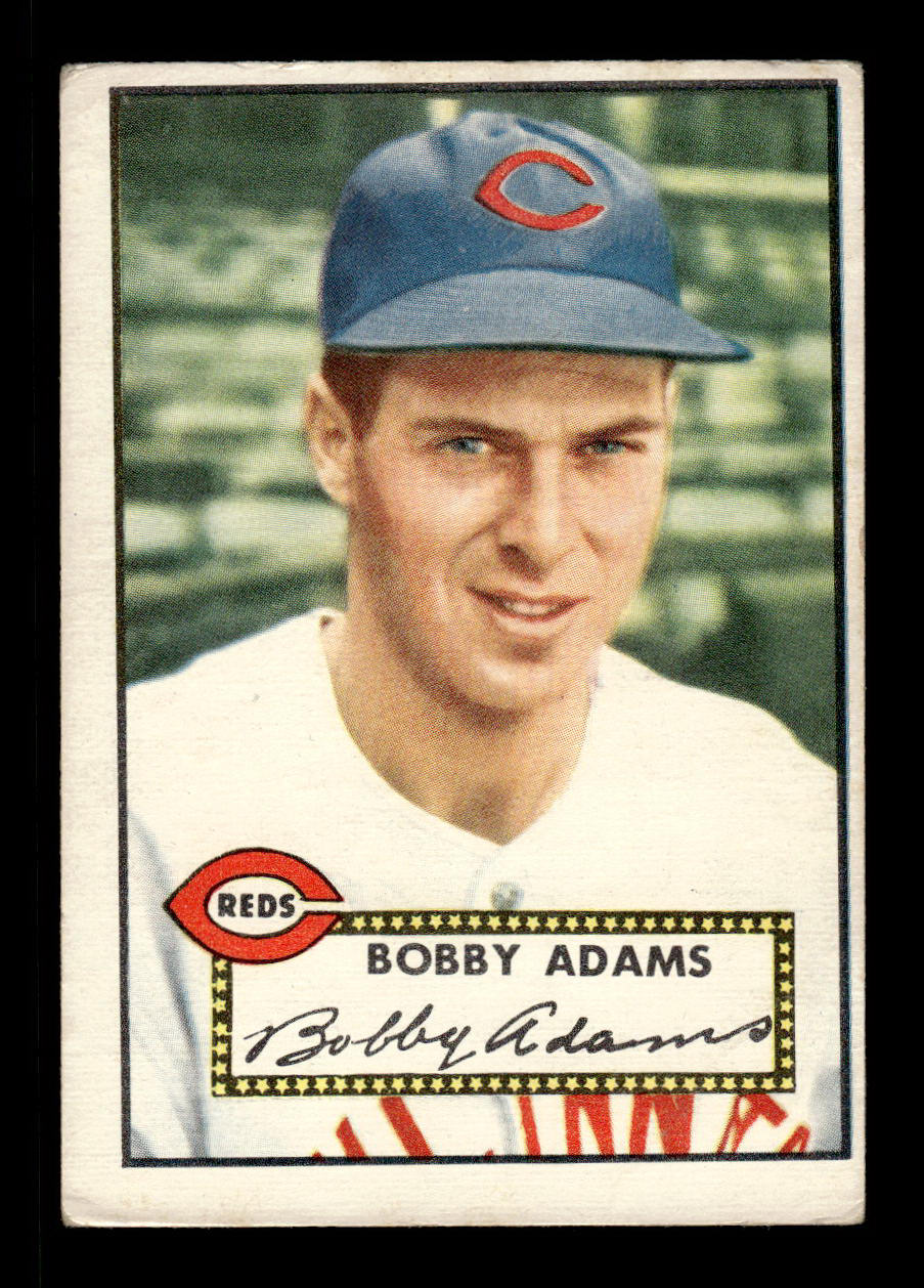 1952 Topps #249 Bobby Adams Cincinnati Reds MK Back EX HOF-10006973