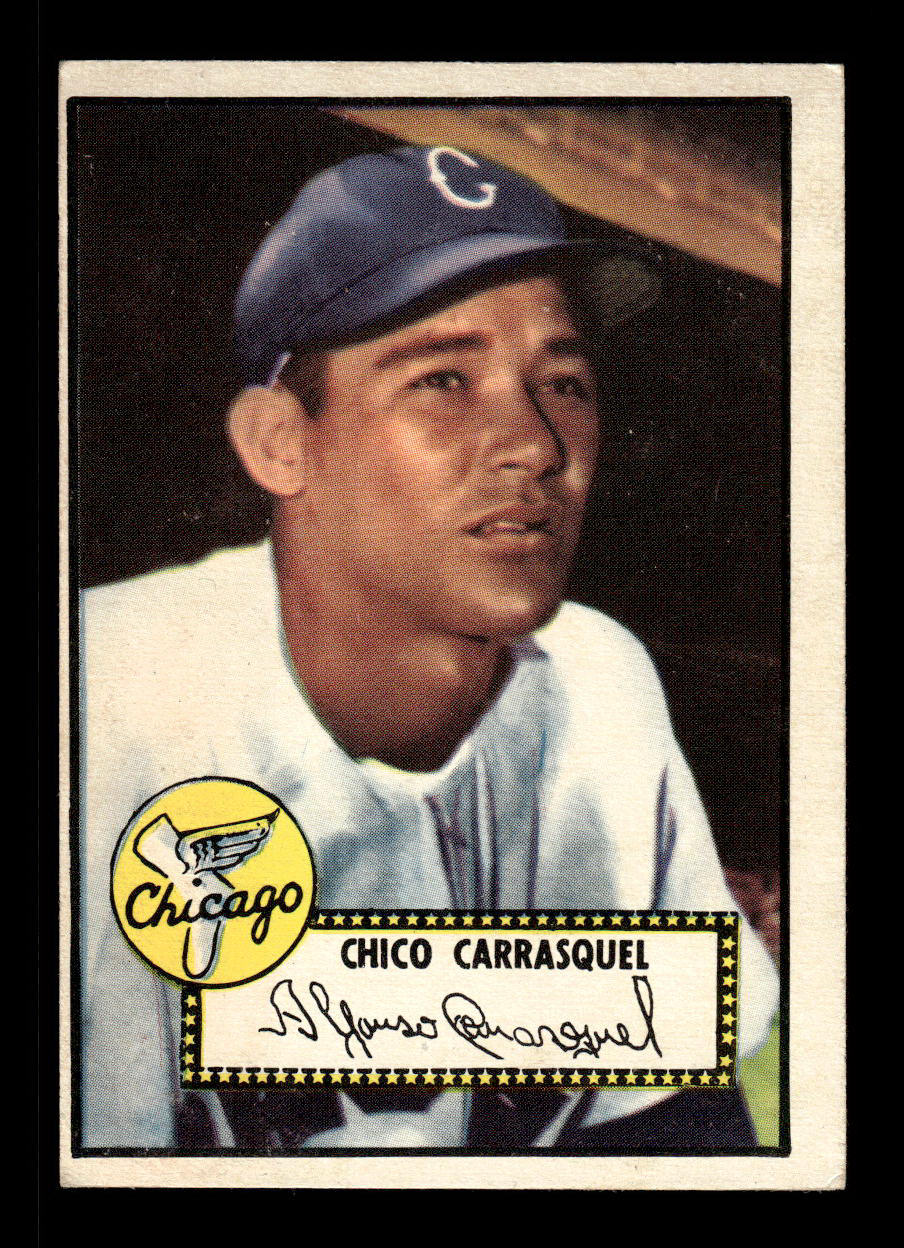 1952 Topps #251 Chico Carrasquel Chicago White Sox Crease Free EX HOF-10006975