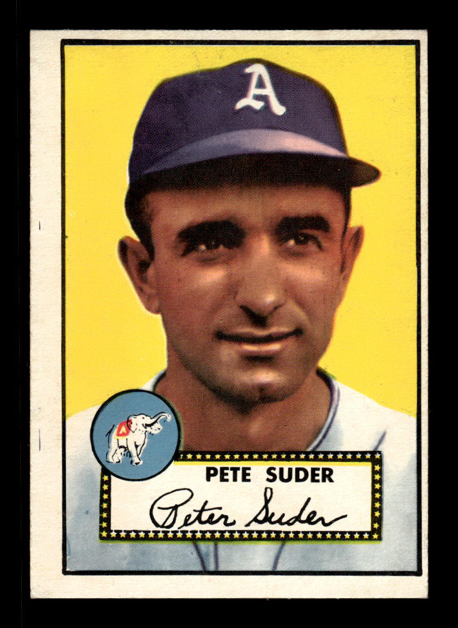 1952 Topps #256 Pete Suder Philadelphia Athletics Crease Free EX HOF-10006980