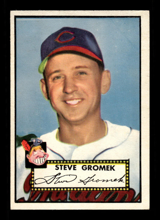 1952 Topps #258 Steve Gromek Cleveland Indians Crease Free EX HOF-10006981