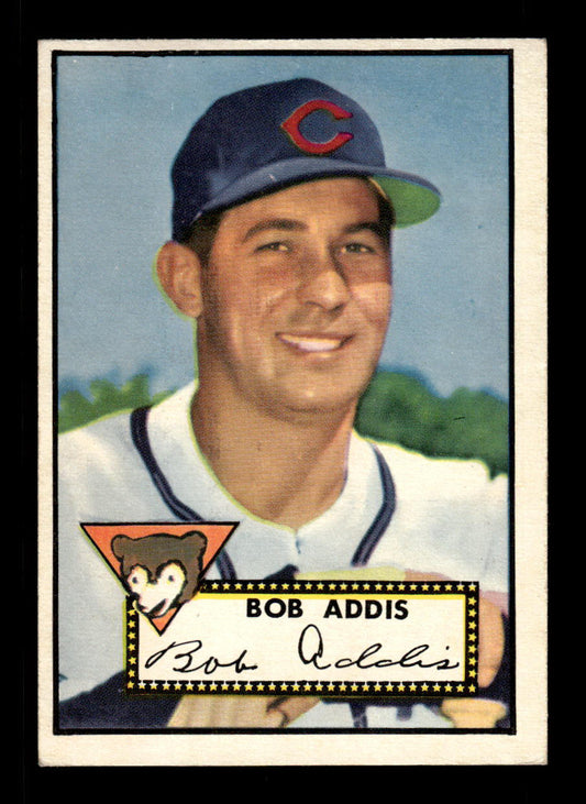 1952 Topps #259 Bob Addis Chicago Cubs Crease Free EX HOF-10006982