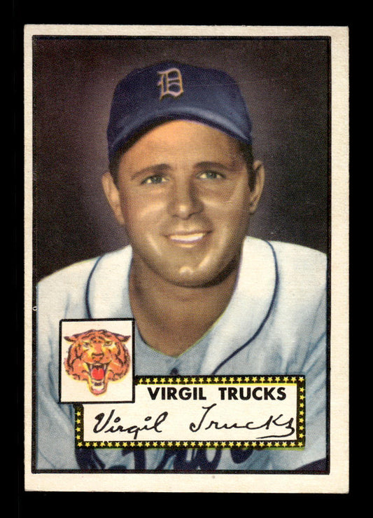 1952 Topps #262 Virgil Trucks Detroit Tigers Crease Free EX HOF-10006984