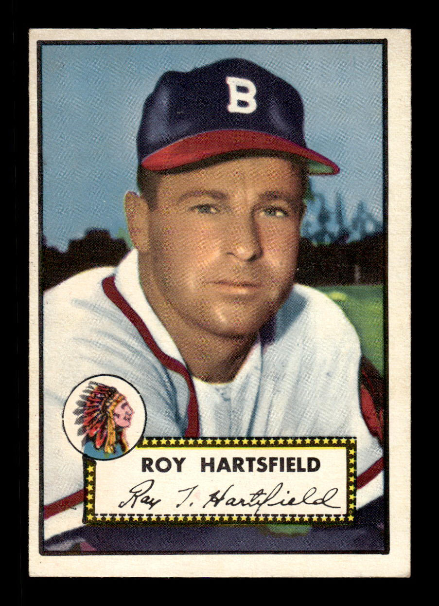 1952 Topps #264 Roy Hartsfield Boston Braves Crease Free EX HOF-10006986