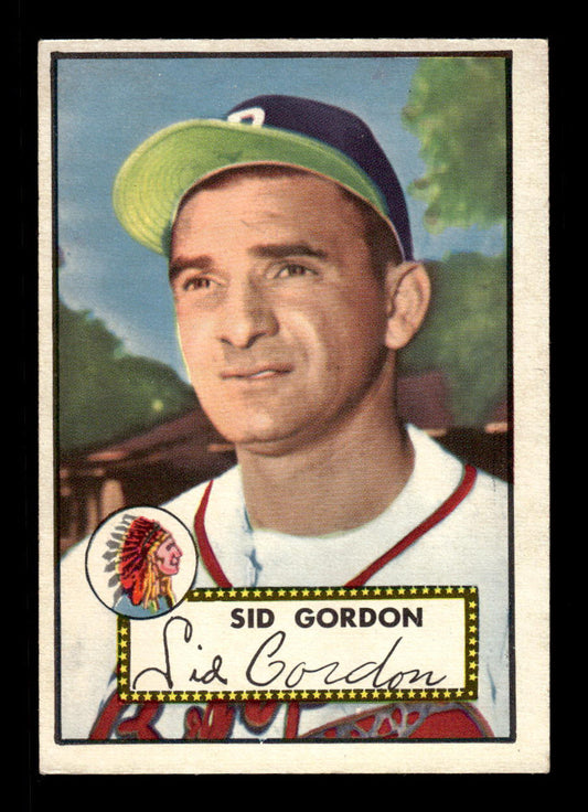 1952 Topps #267 Sid Gordon Boston Braves Crease Free EXMT HOF-10006989