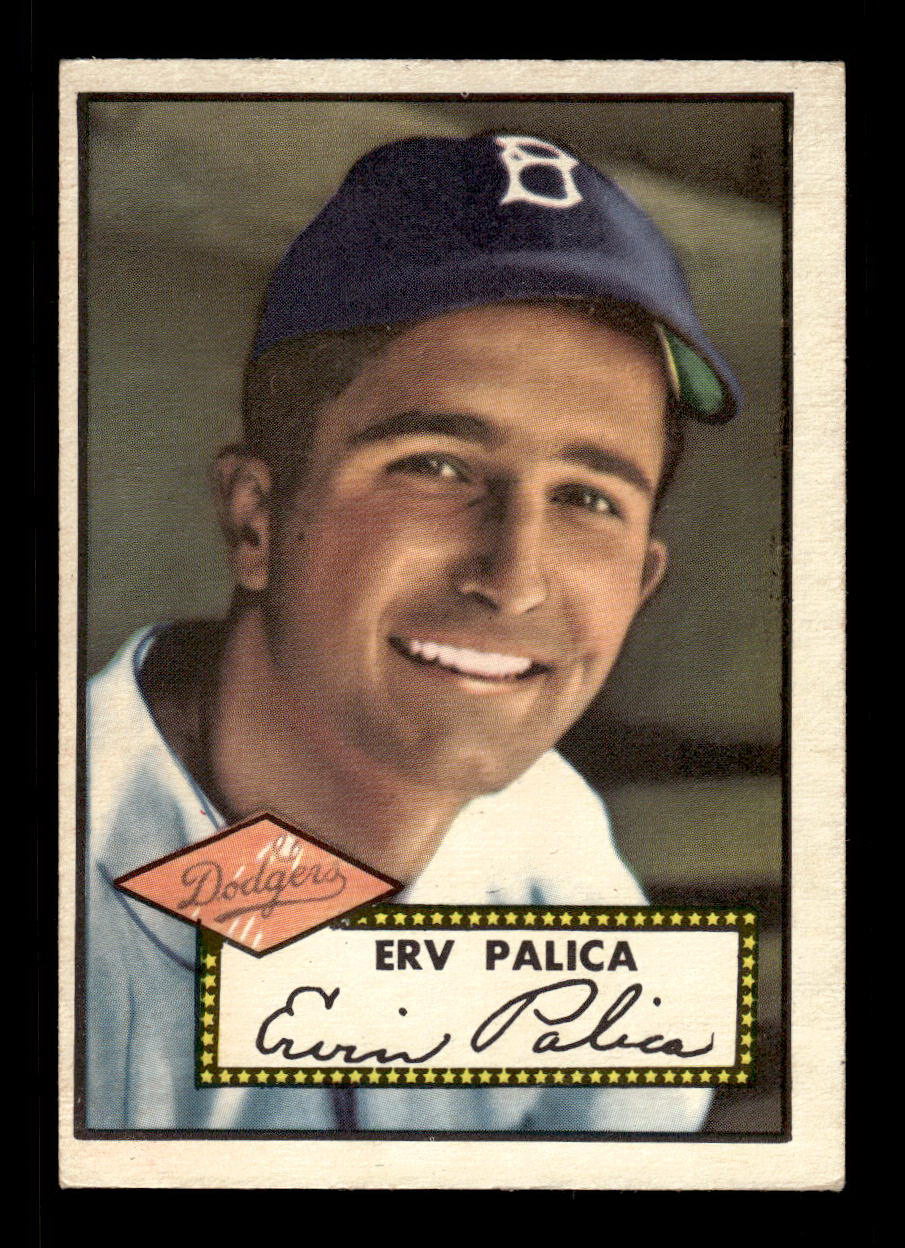 1952 Topps #273 Erv Palica Brooklyn Dodgers Crease Free EX HOF-10006995