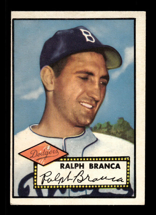 1952 Topps #274 Ralph Branca Brooklyn Dodgers Crease Free EXMT HOF-10006996