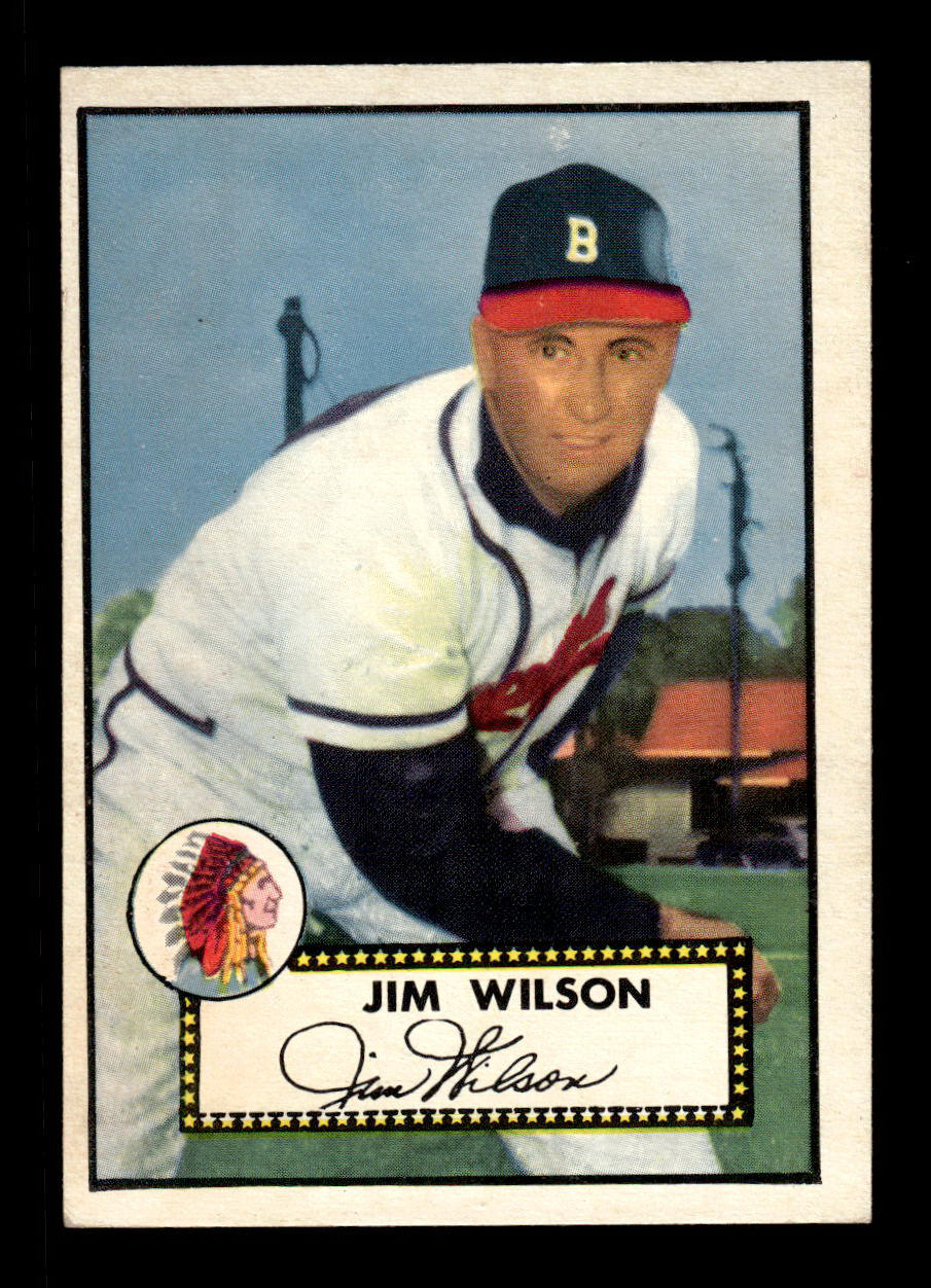 1952 Topps #276 Jim Wilson Boston Braves Crease Free EXMT HOF-10006998