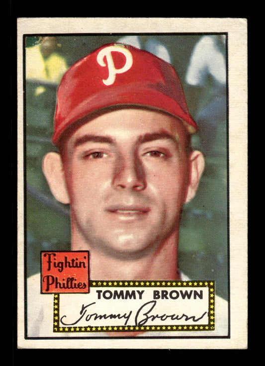 1952 Topps #281 Tommy Brown Philadelphia Phillies Crease Free EX HOF-10007003