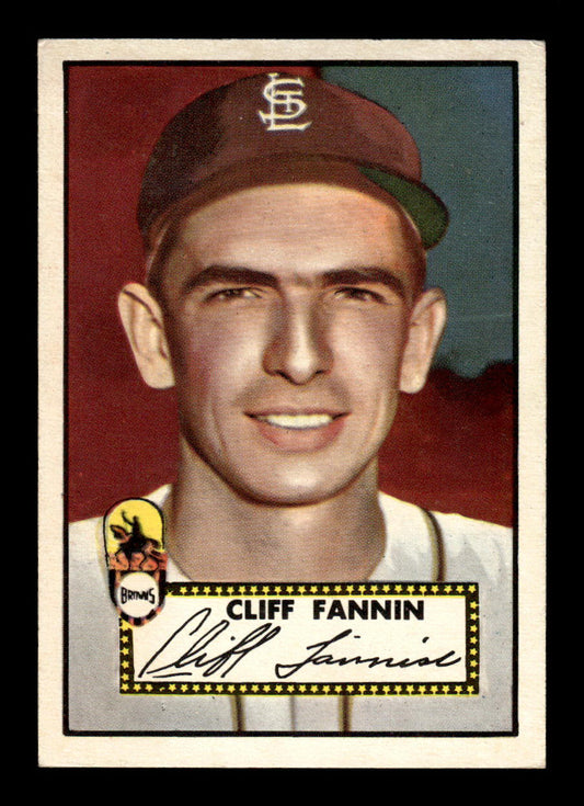 1952 Topps #285 Cliff Fannin St. Louis Browns Crease Free EXMT HOF-10007007