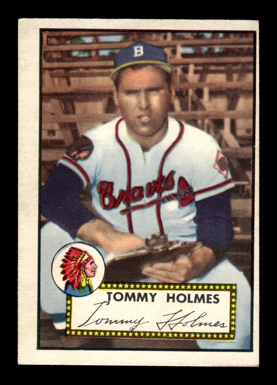 1952 Topps #289 Tommy Holmes Boston Braves Crease Free EXMT HOF-10007011