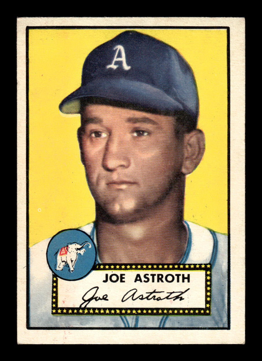 1952 Topps #290 Joe Astroth Phila Athletics Crease Free EXMT HOF-10007012