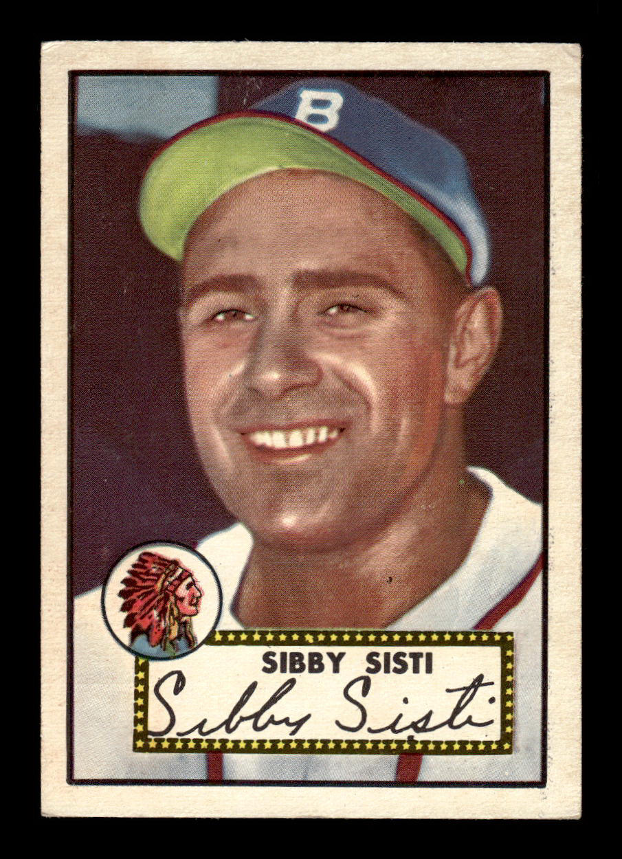 1952 Topps #293 Sibby Sisti Boston Braves Crease Free EXMT HOF-10007015