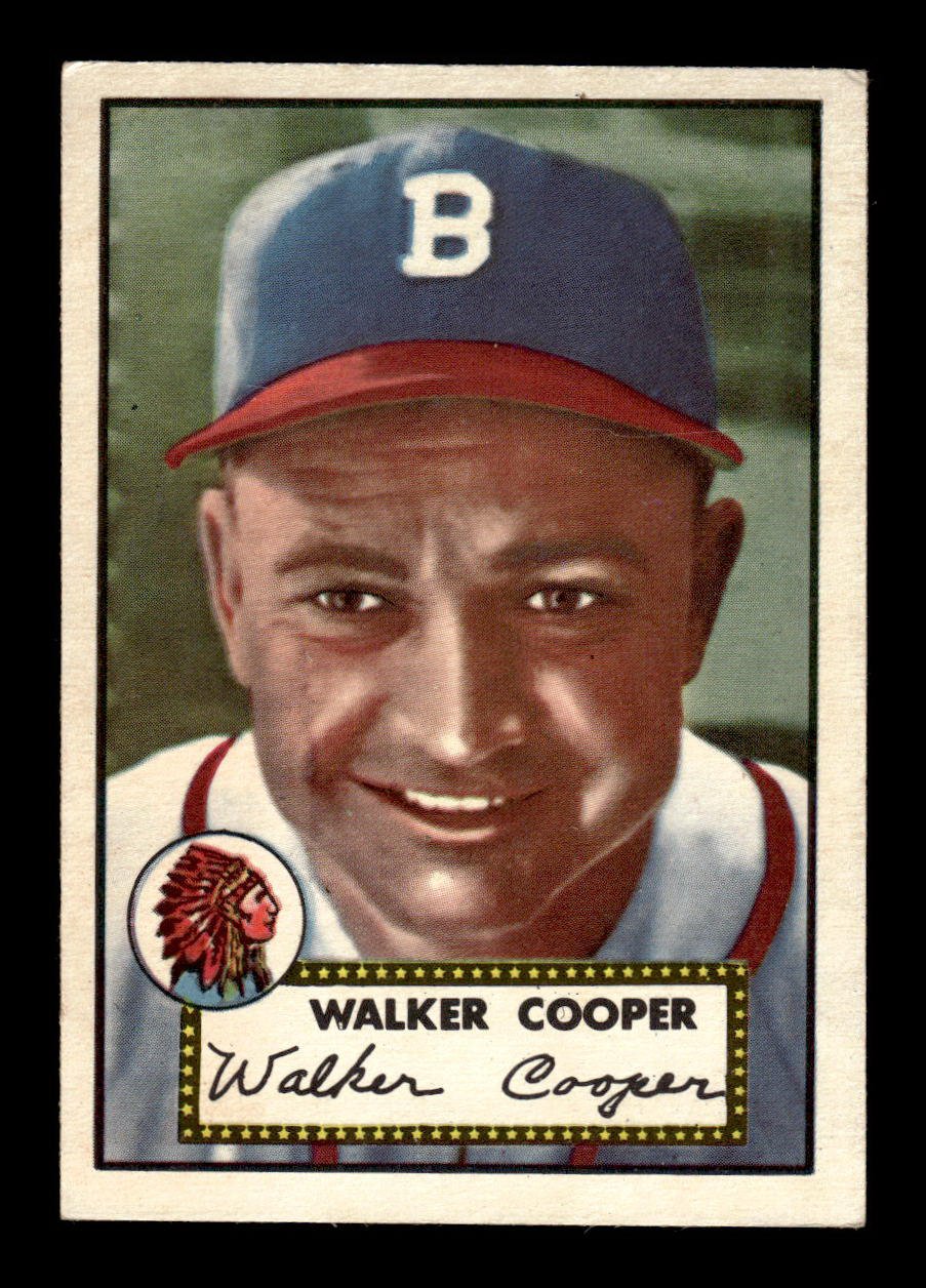 1952 Topps #294 Walker Cooper Boston Braves Crease Free EXMT HOF-10007016