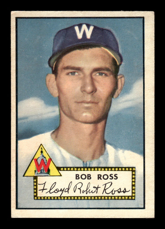 1952 Topps #298 Bob Ross Washington Senators Crease Free EXMT HOF-10007017