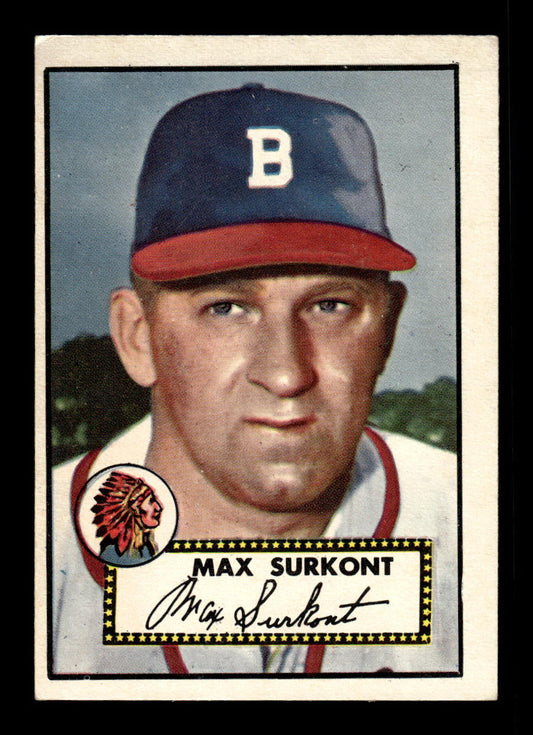 1952 Topps #302 Max Surkont Boston Braves Crease Free EXMT HOF-10007021