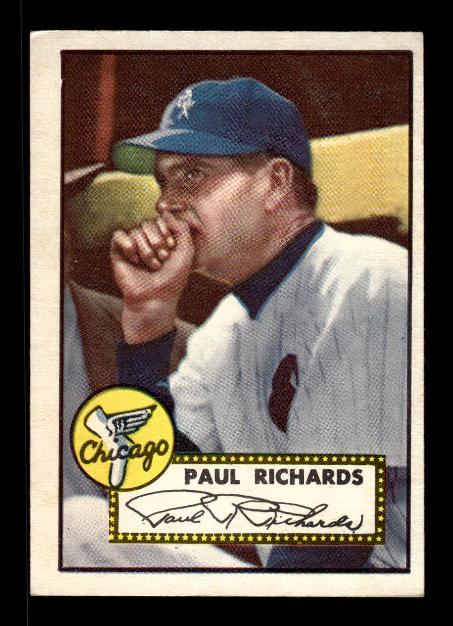 1952 Topps #305 Paul Richards Chicago White Sox Crease Free EXMT HOF-10007024