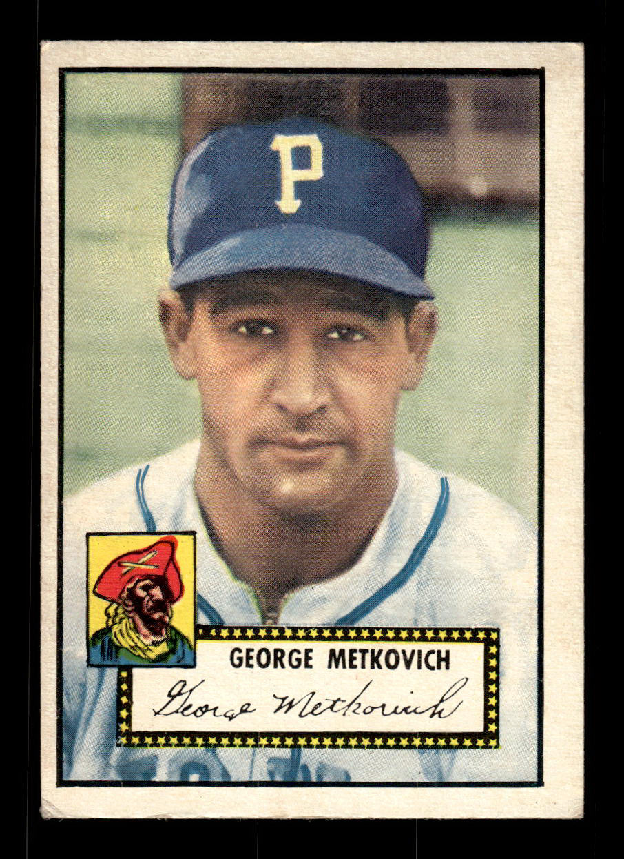 1952 Topps #310 George Metkovich Pittsburgh Pirates VGEX HOF-10007029