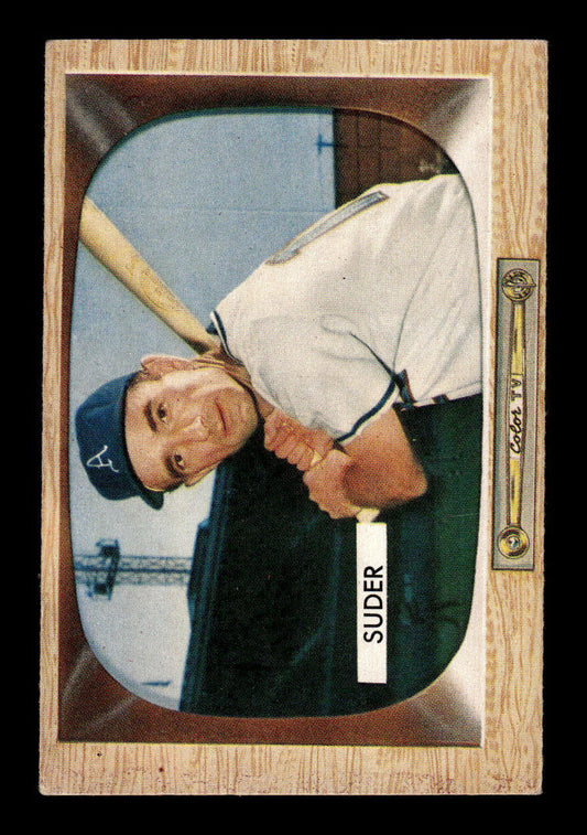 1955 Bowman #6 Pete Suder Kansas City Athletics G/VG 55B10007042