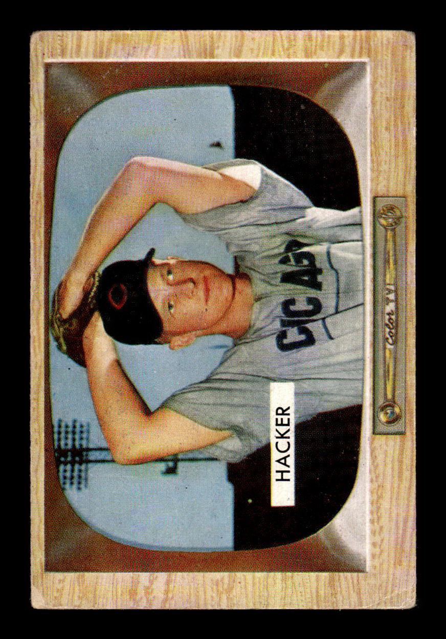 1955 Bowman #8 Warren Hacker Chicago Cubs G/VG 55B10007044