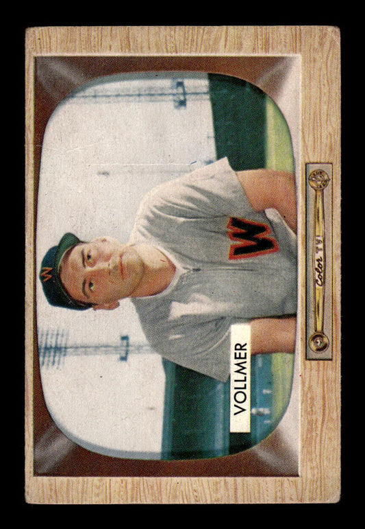 1955 Bowman #13 Clyde Vollmer Washington Senators G/VG 55B10007049