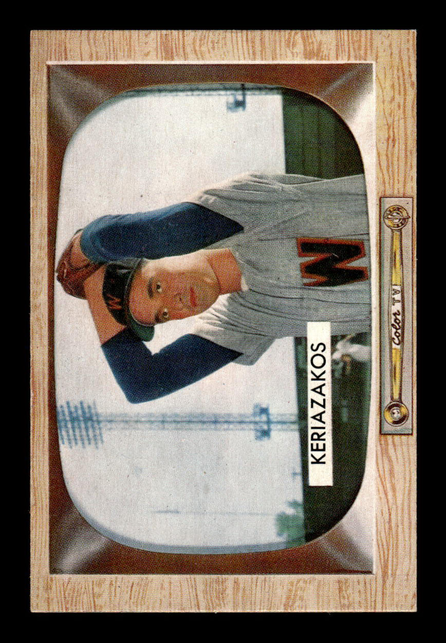 1955 Bowman #14 Gus Keriazakos Washington Senators EX 55B10007050