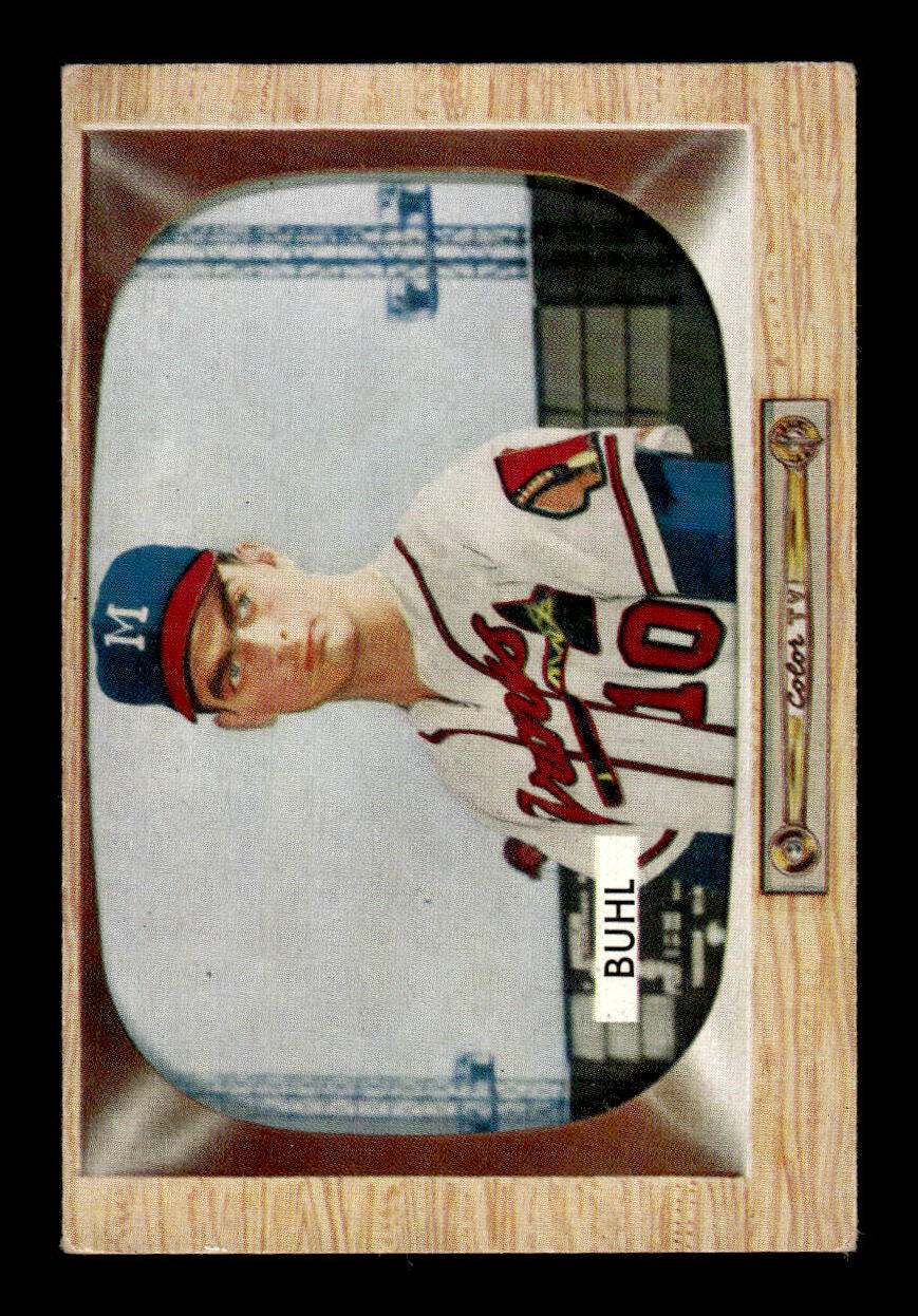 1955 Bowman #43 Bob Buhl Milwaukee Braves G/VG 55B10007079