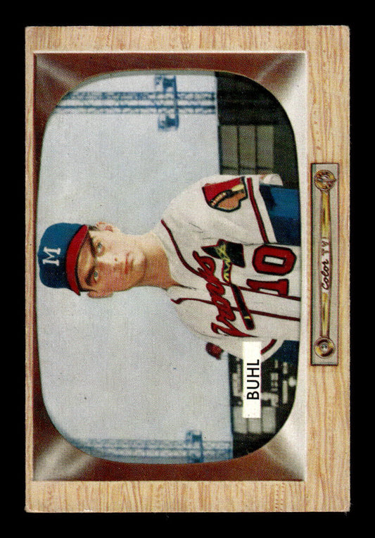1955 Bowman #43 Bob Buhl Milwaukee Braves G/VG 55B10007079
