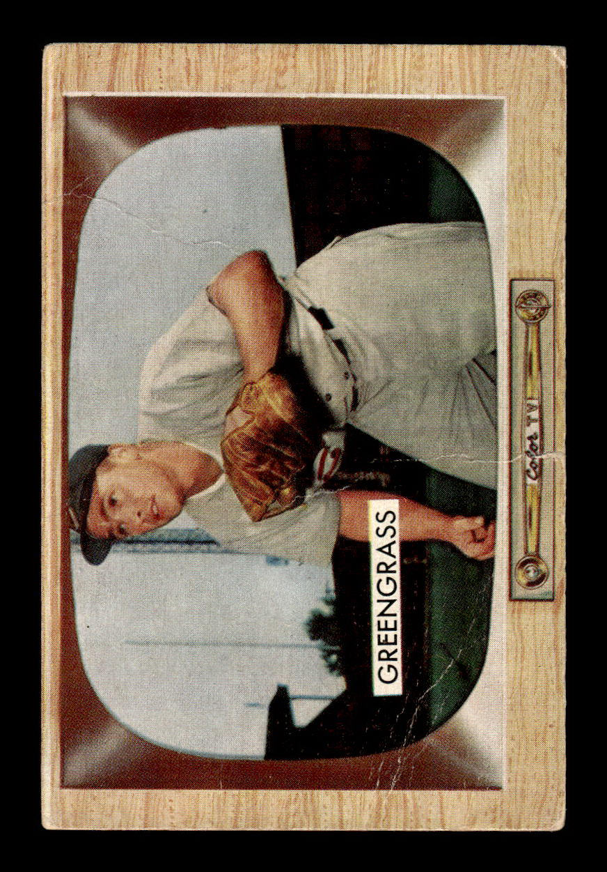 1955 Bowman #49 Jim Greengrass Cincinnati Redlegs G/VG 55B10007085