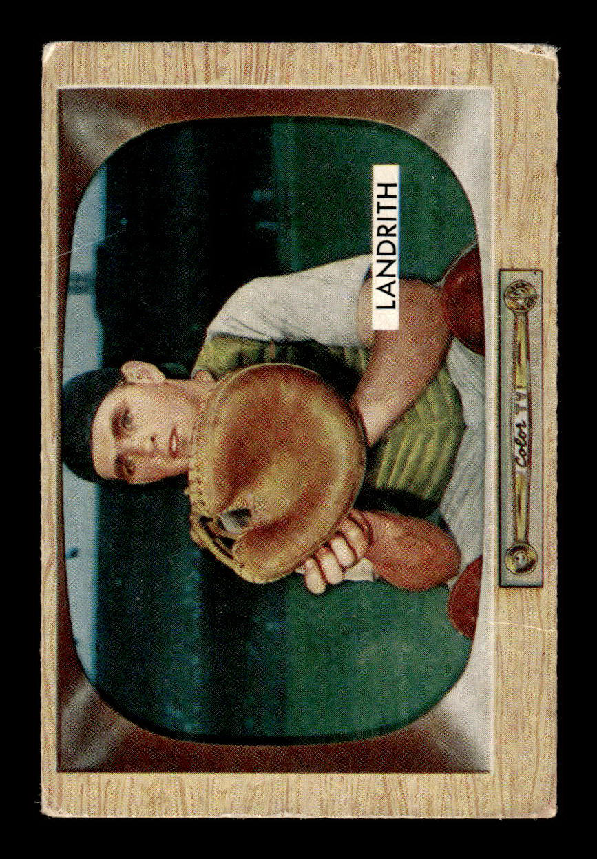 1955 Bowman #50 Hobie Landrith Cincinnati Redlegs G/VG 55B10007086