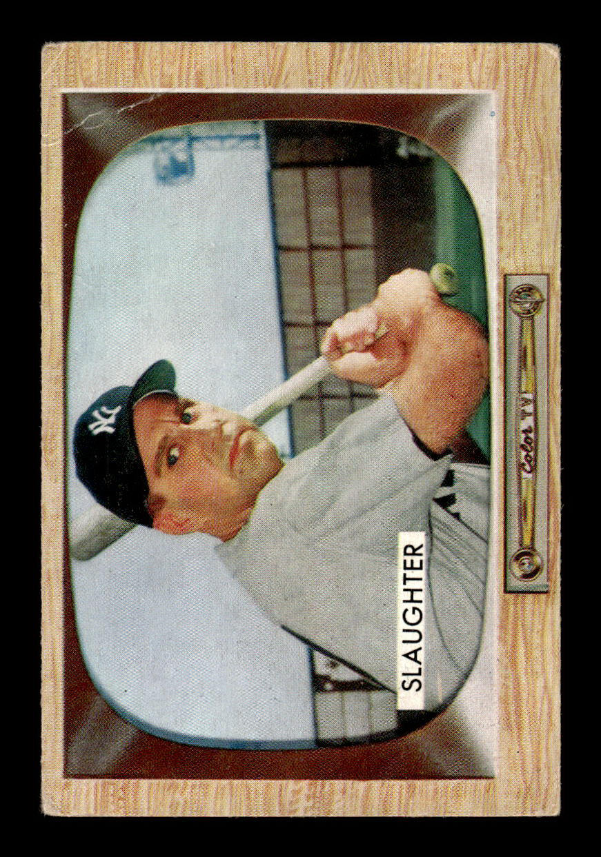 1955 Bowman #60 Enos Slaughter New York Yankees G 55B10007096