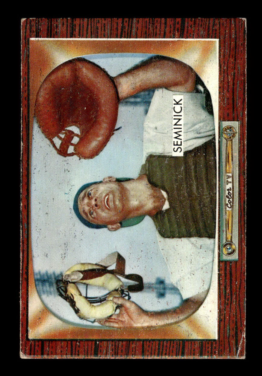 1955 Bowman #93 Andy Seminick Cincinnati Redlegs G/VG 55B10007129