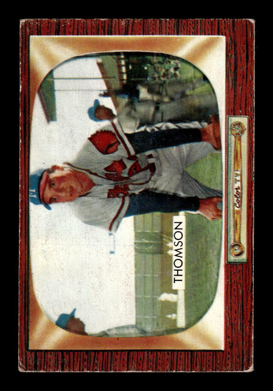 1955 Bowman #102 Bobby Thomson Milwaukee Braves G/VG 55B10007139