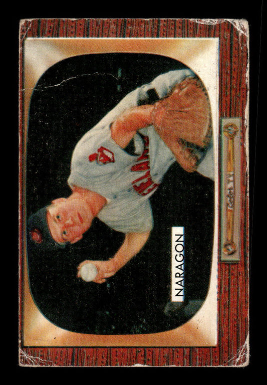 1955 Bowman #129 Hal Naragon Cleveland Indians G/VG 55B10007166