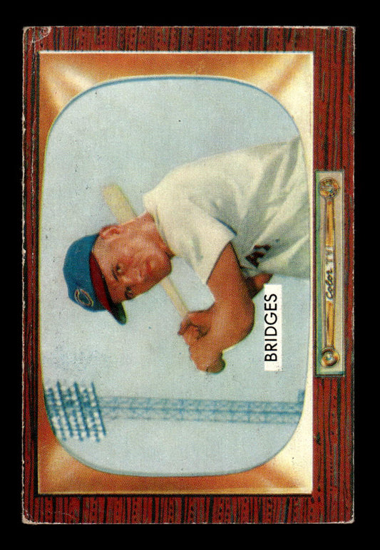 1955 Bowman #136 Rocky Bridges Cincinnati Redlegs G/VG 55B10007173