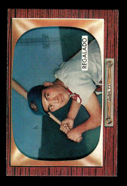 1955 Bowman #142 Rudy Regalado Cleveland Indians EX 55B10007179