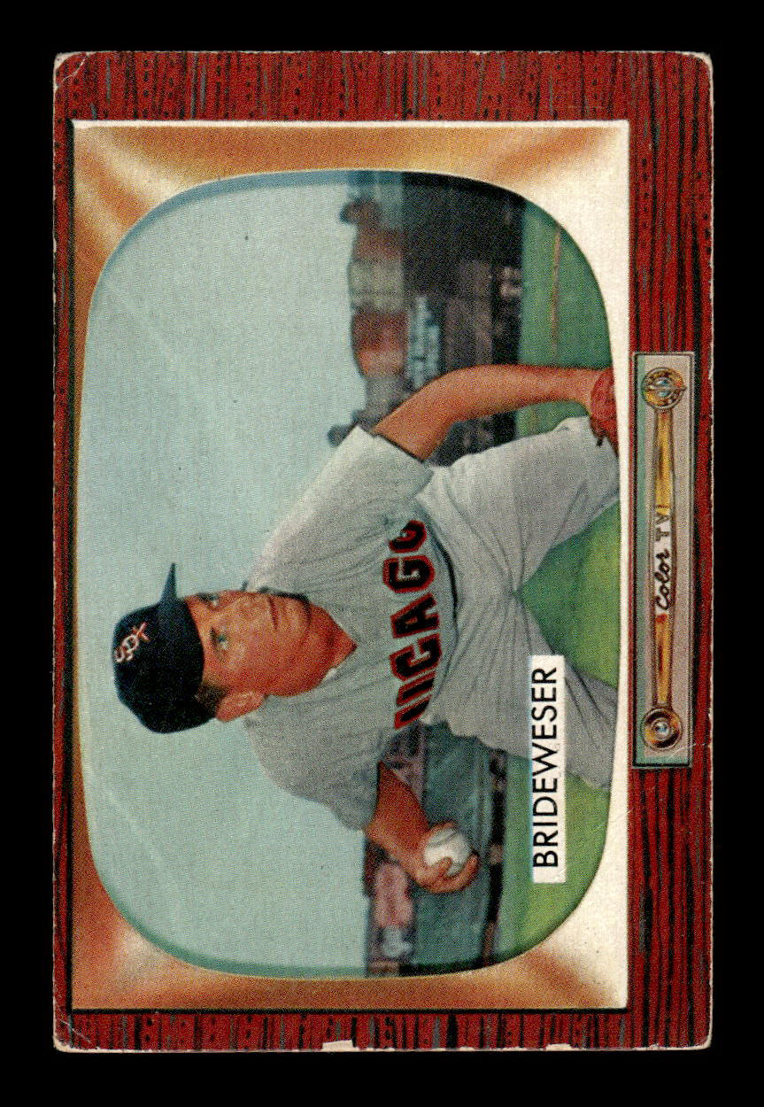 1955 Bowman #151 Jim Brideweser Chicago White Sox G/VG 55B10007187