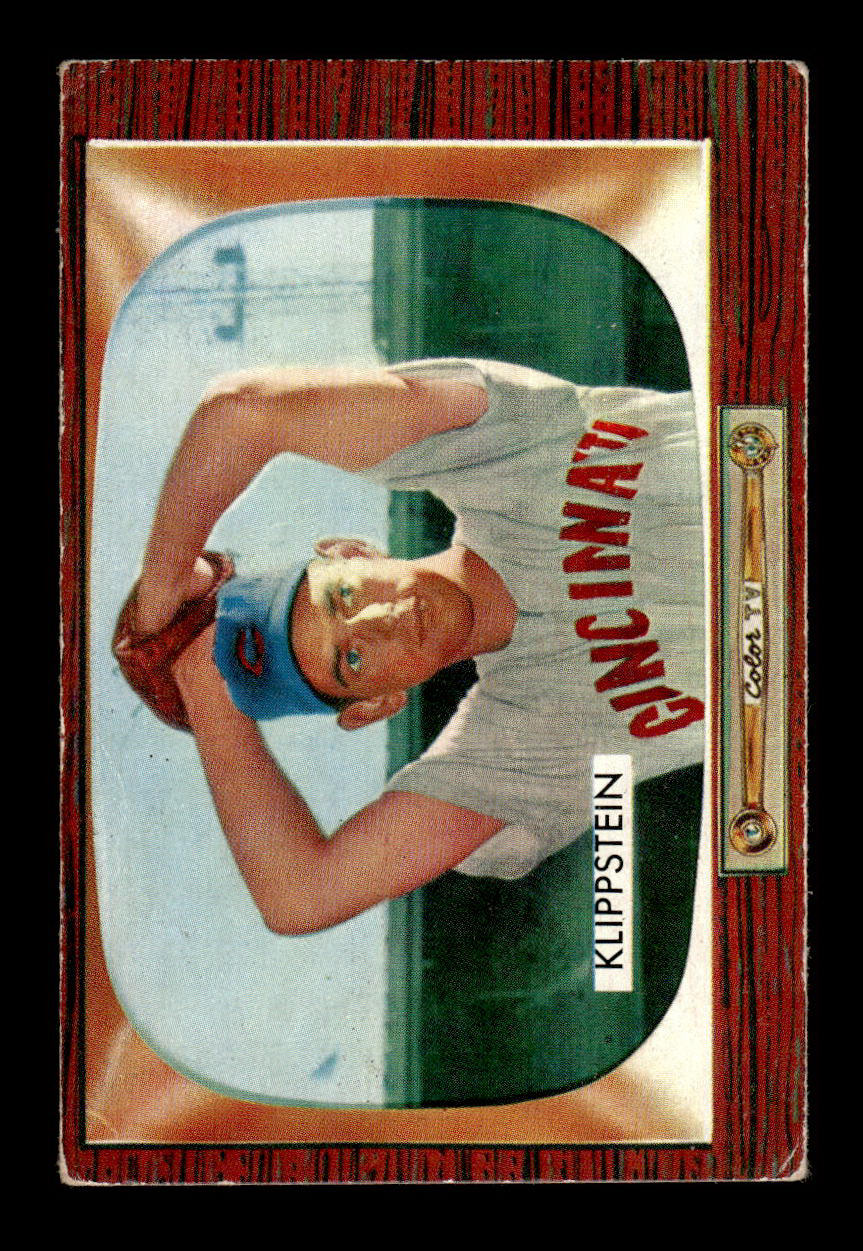 1955 Bowman #152 Johnny Klippstein Cincinnati Redlegs G/VG 55B10007188