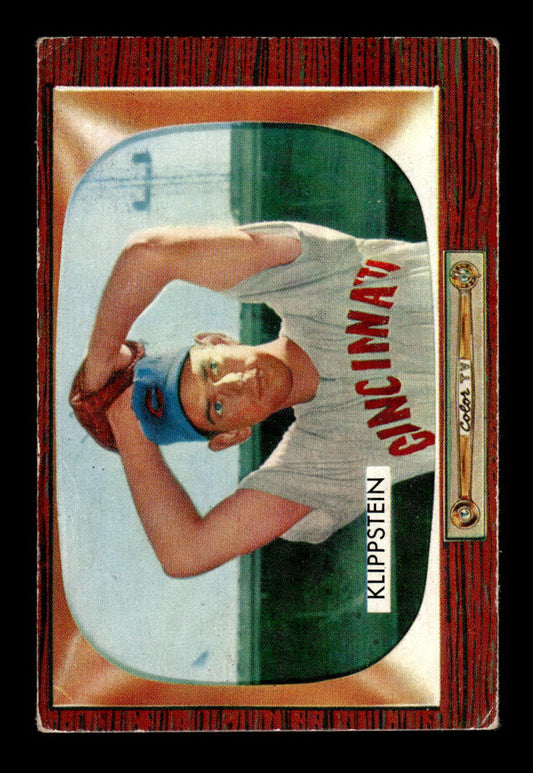 1955 Bowman #152 Johnny Klippstein Cincinnati Redlegs G/VG 55B10007188