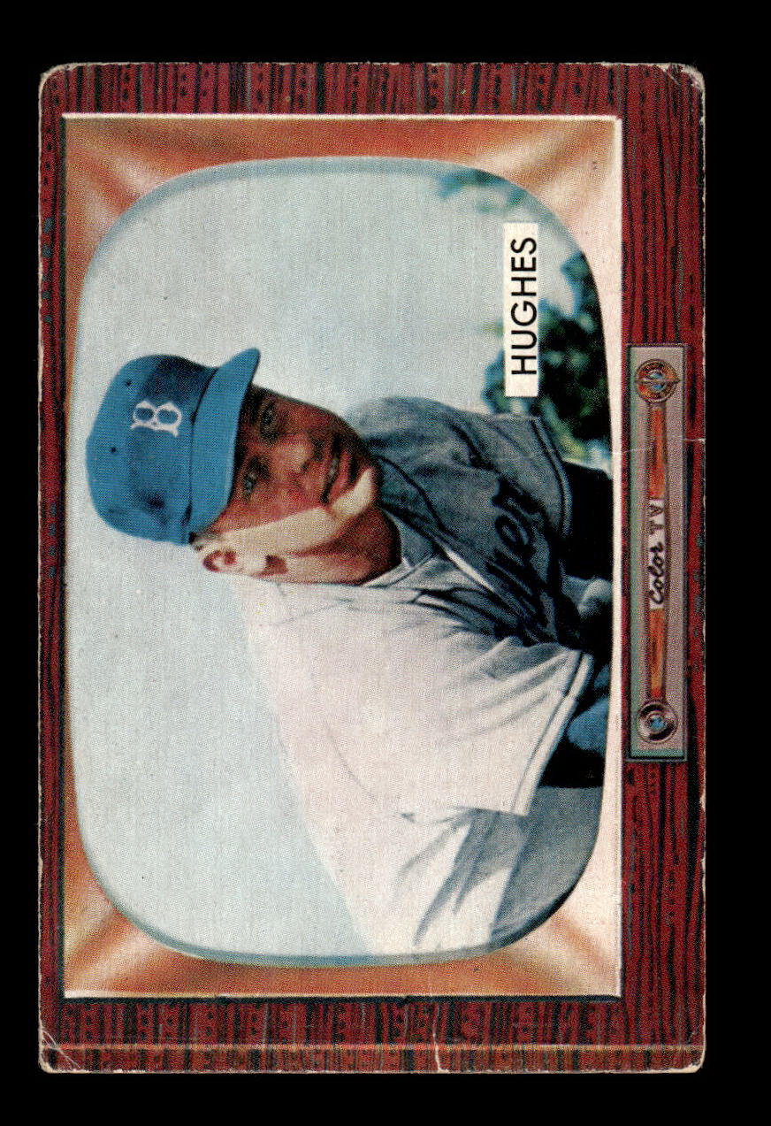 1955 Bowman #156 Jim Hughes Brooklyn Dodgers G/VG 55B10007191