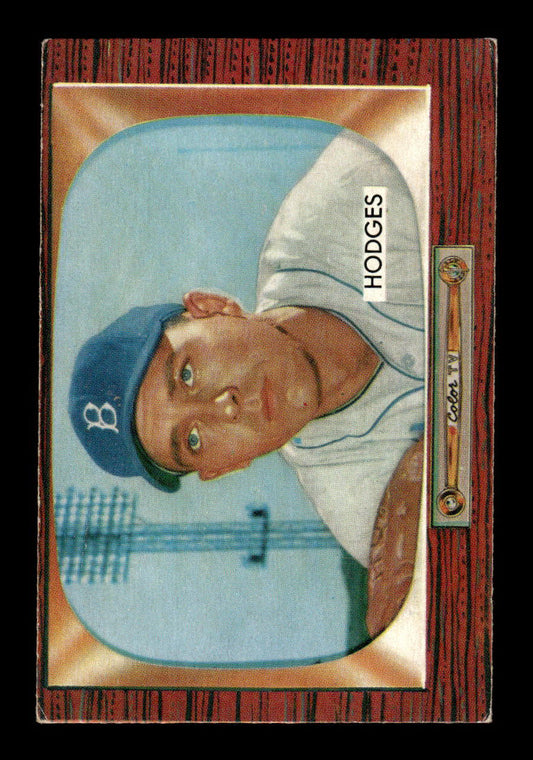 1955 Bowman #158 Gil Hodges Brooklyn Dodgers VG 55B10007193