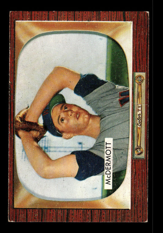 1955 Bowman #165 Maurice McDermott Washington Senators G/VG 55B10007200