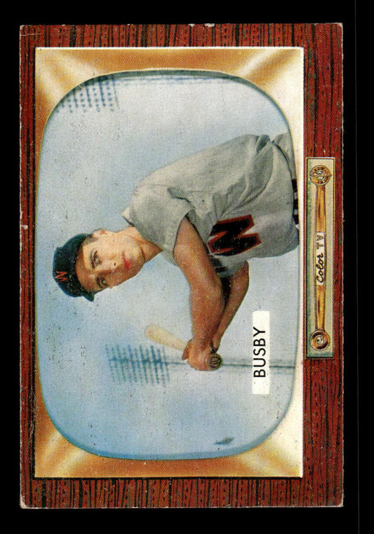 1955 Bowman #166 Jim Busby Washington Senators G/VG 55B10007201