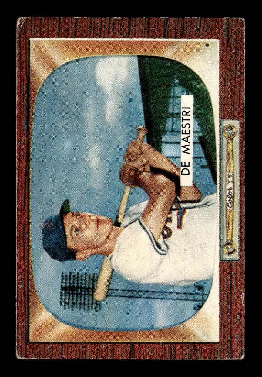 1955 Bowman #176 Joe DeMaestri Kansas City Athletics G/VG 55B10007209
